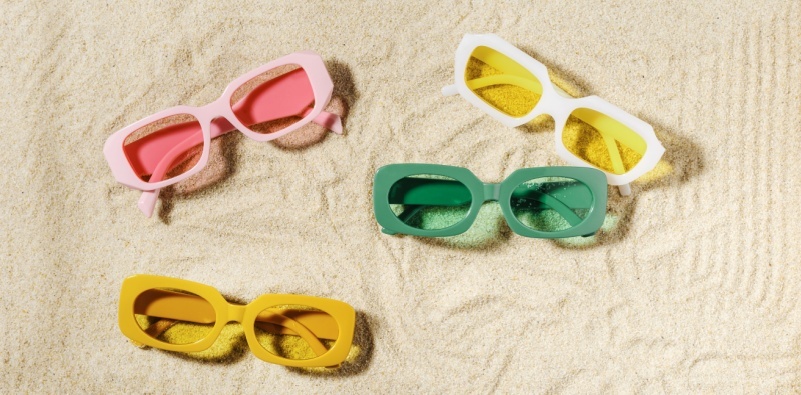 Coloured sunglasses